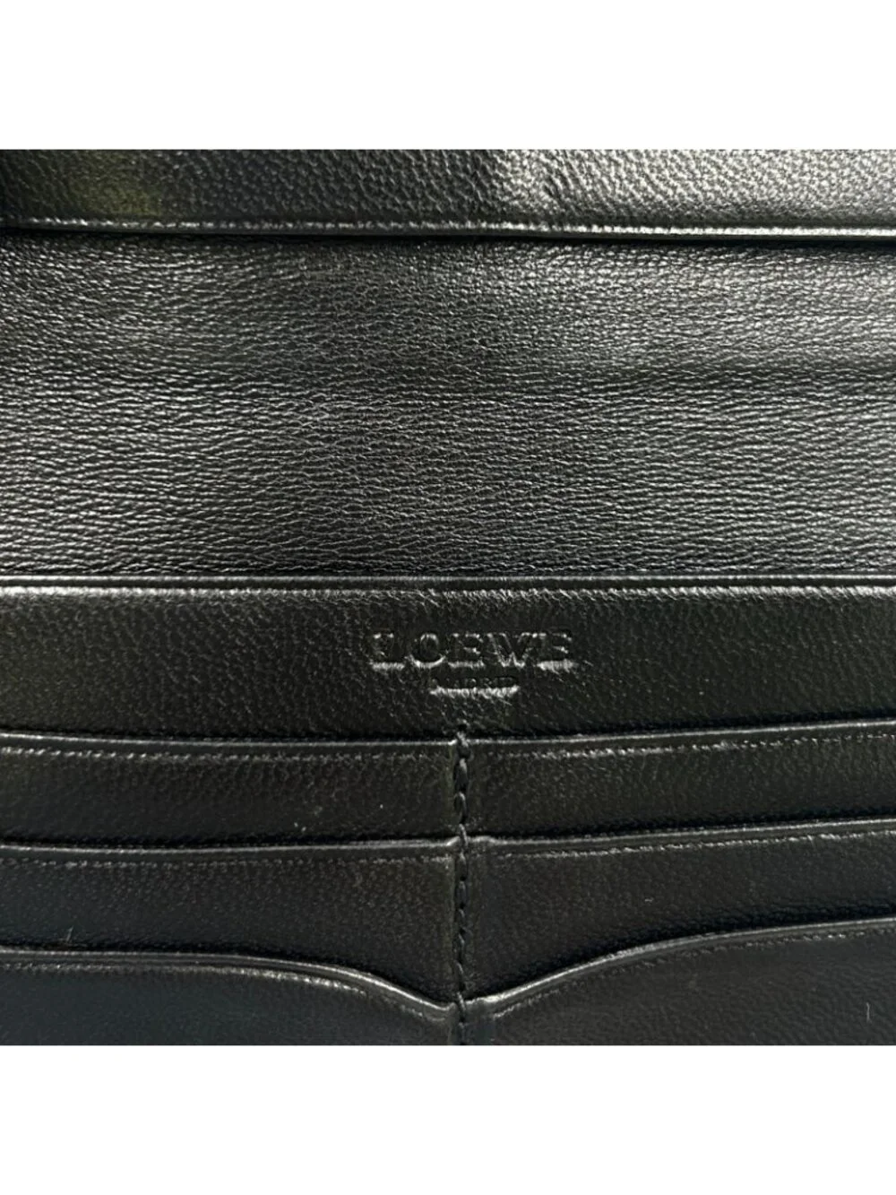Loewe Anagram Bifold Leather Black Wallet